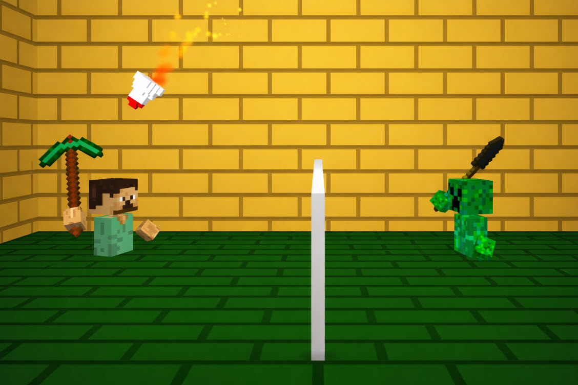 Minecraft Badminton Screenshot