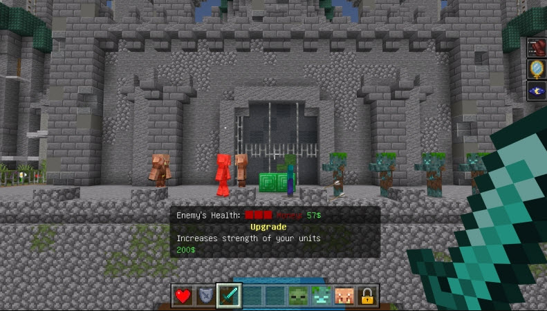 Minecraft Tower Defense Screenshot