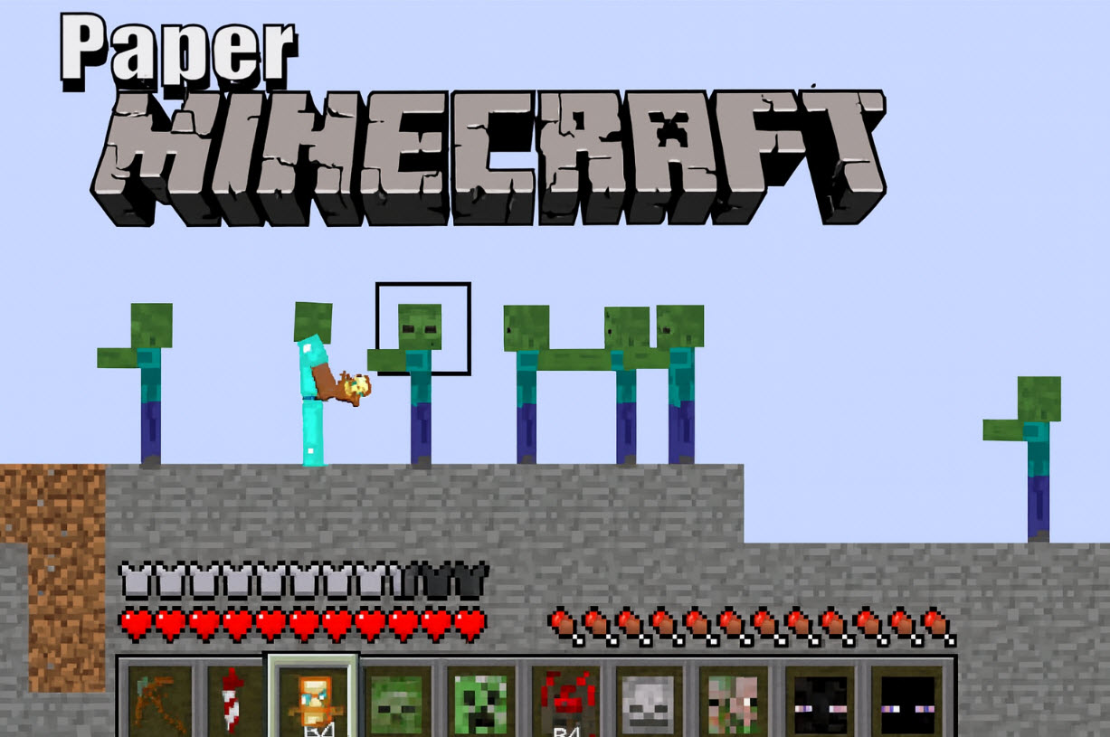 Paper Minecraft Screenshot